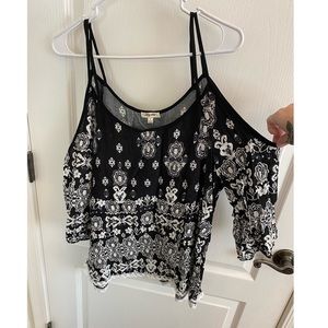 Lily Star cold shoulder top size Large